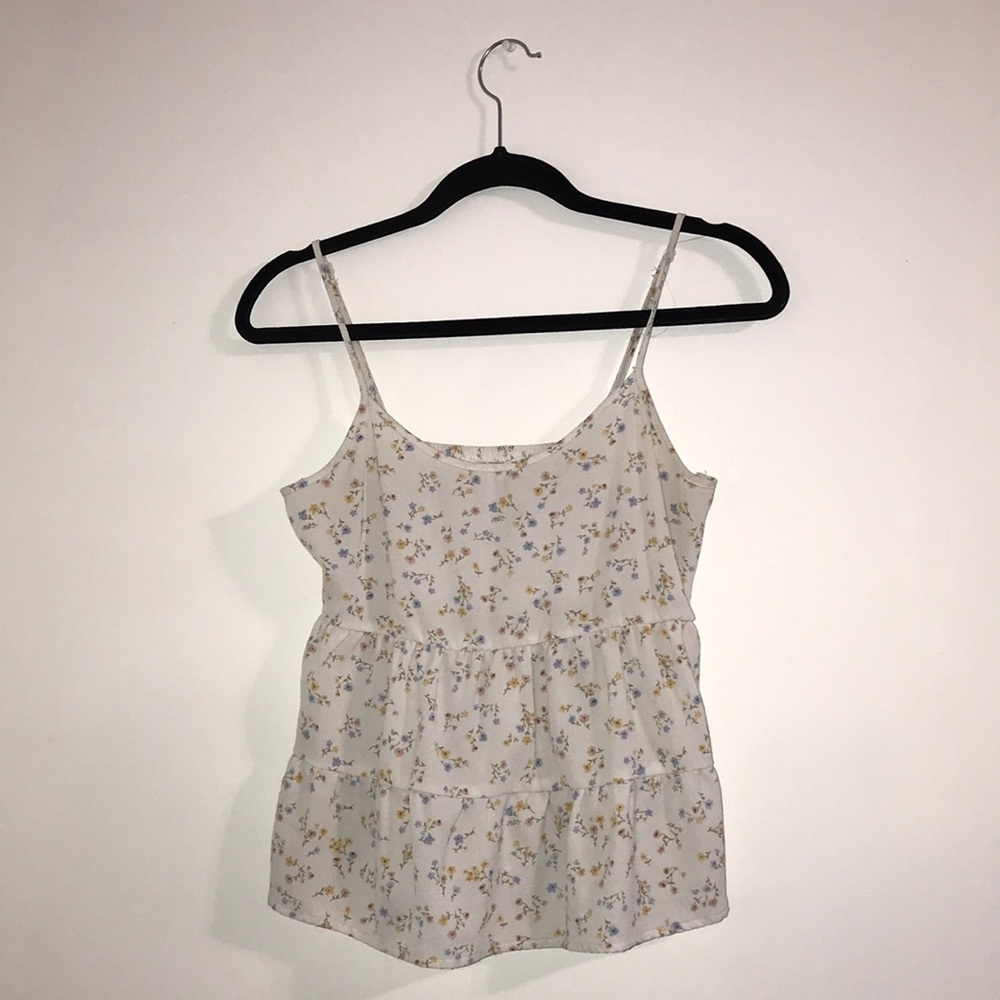 Pink rose tank top